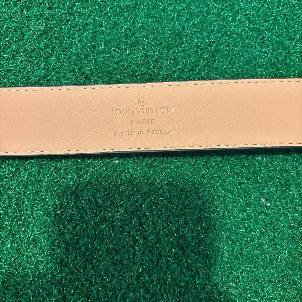 Louis Vuitton Monogram Brown Men's Dress Belt with Buckle 40/110